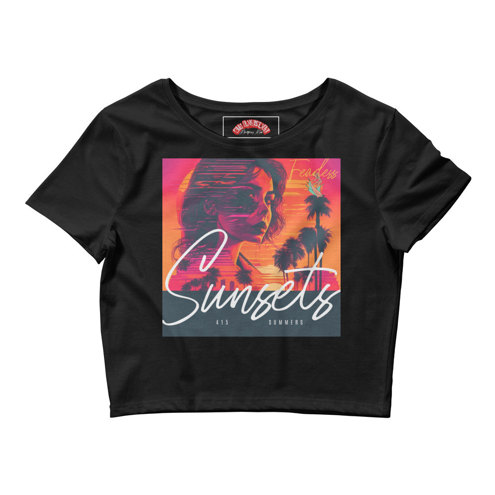 Fearless Sunsets Women’s Crop Tee