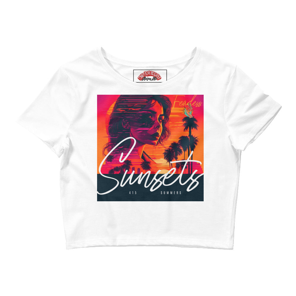 Fearless Sunsets Women’s Crop Tee