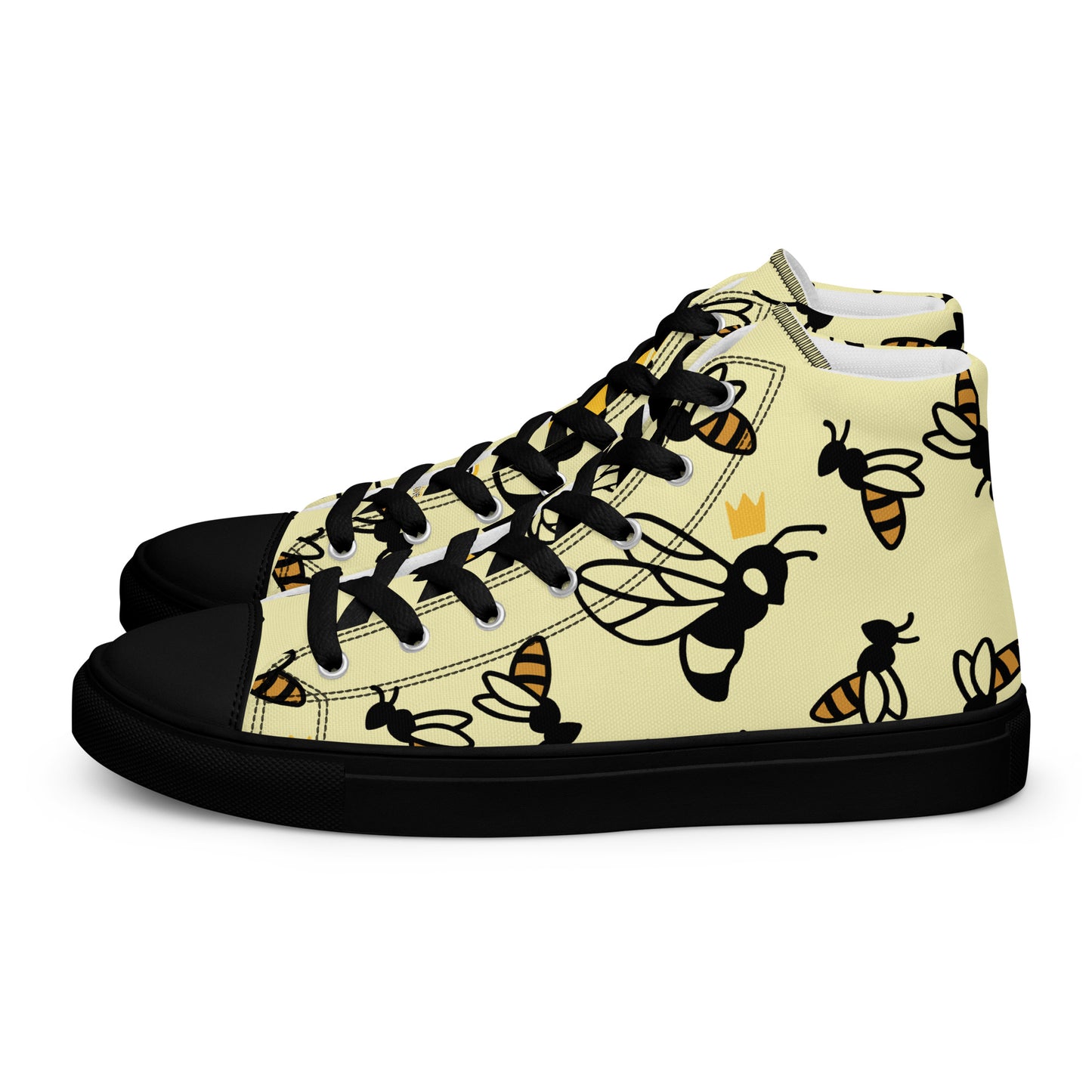 Queen Bee Women’s high top canvas shoes