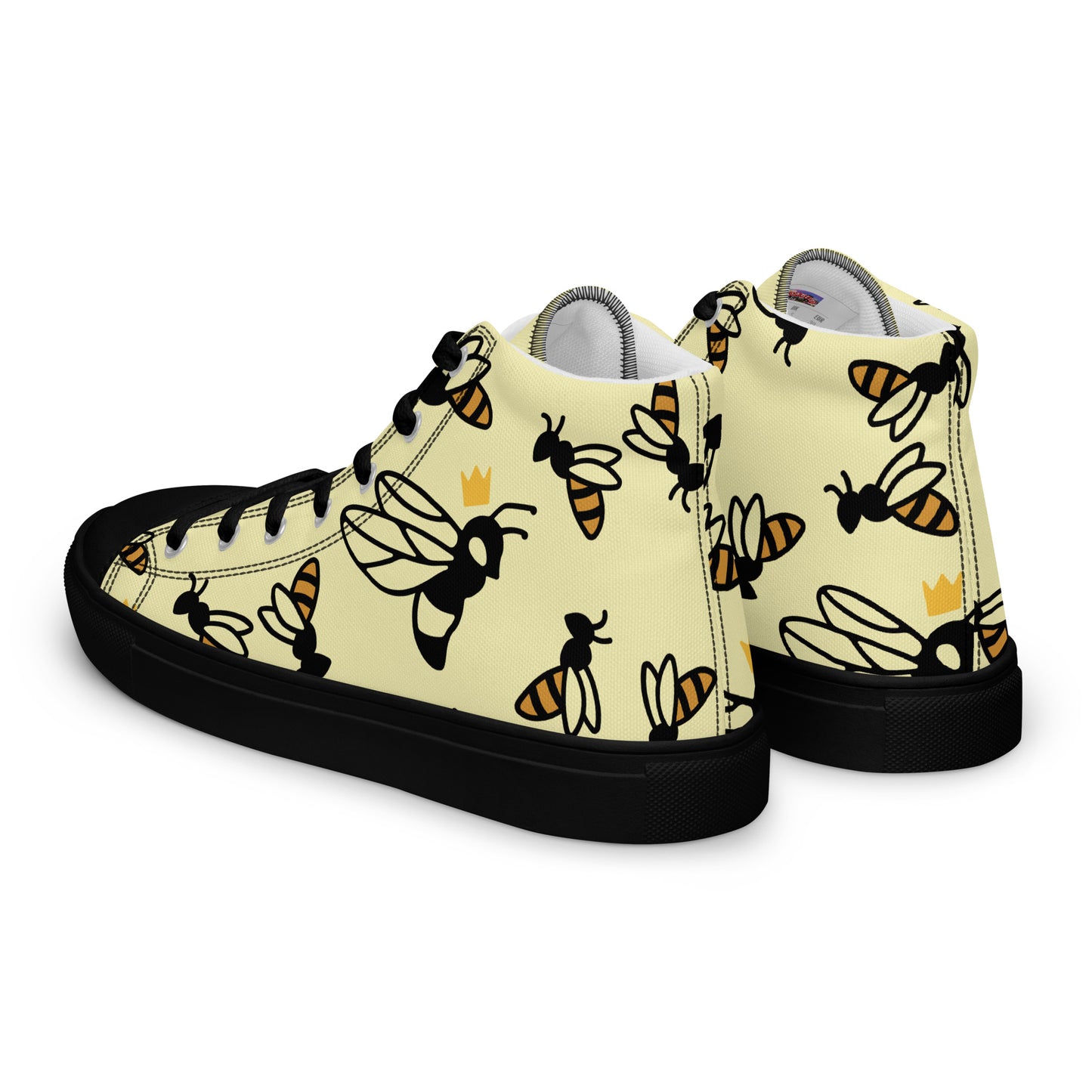 Queen Bee Women’s high top canvas shoes