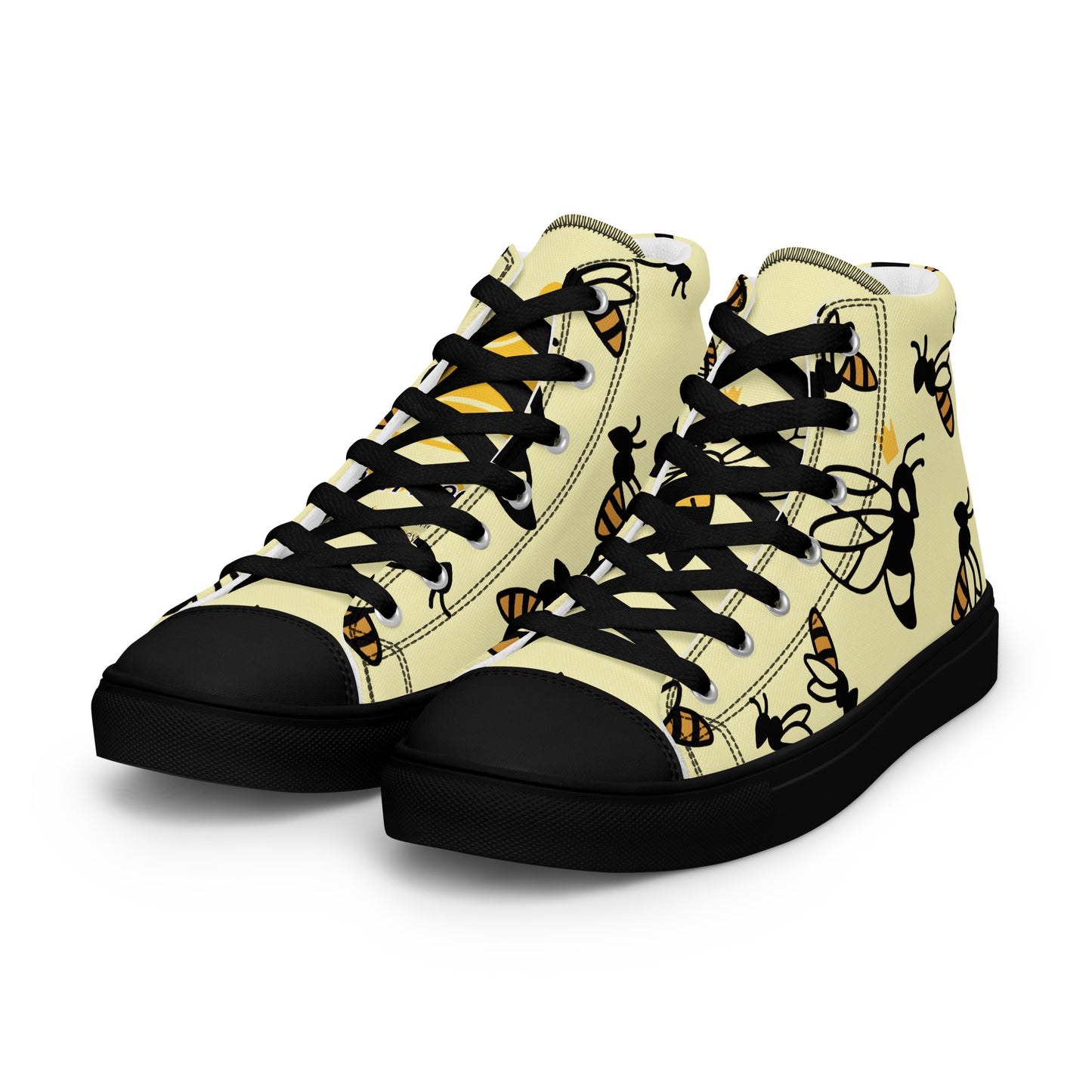 Queen Bee Women’s high top canvas shoes