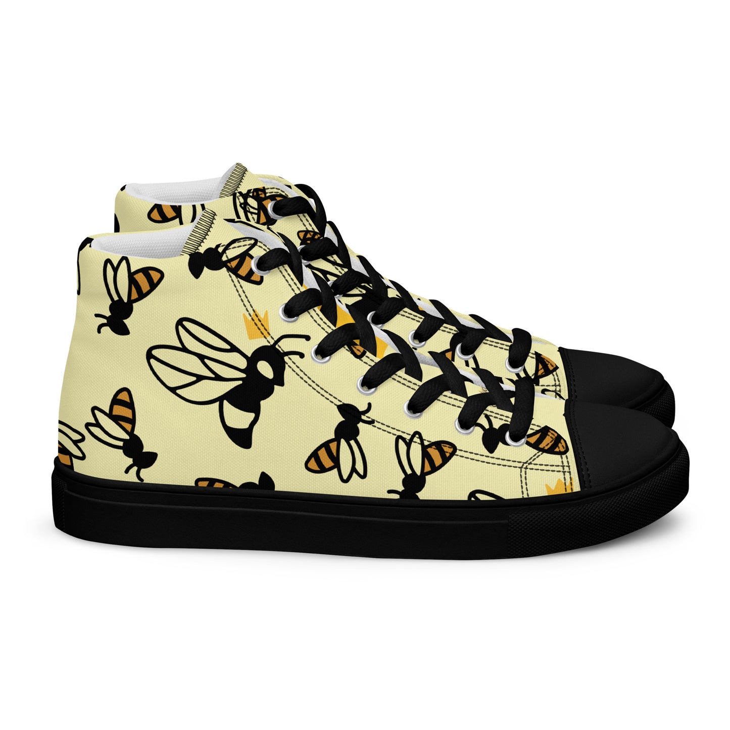 Queen Bee Women’s high top canvas shoes