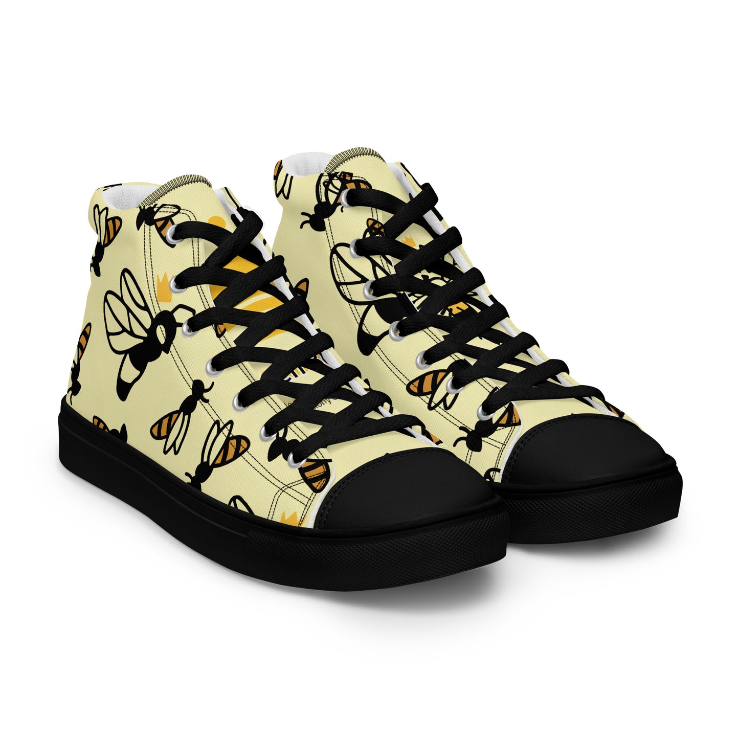 Queen Bee Women’s high top canvas shoes