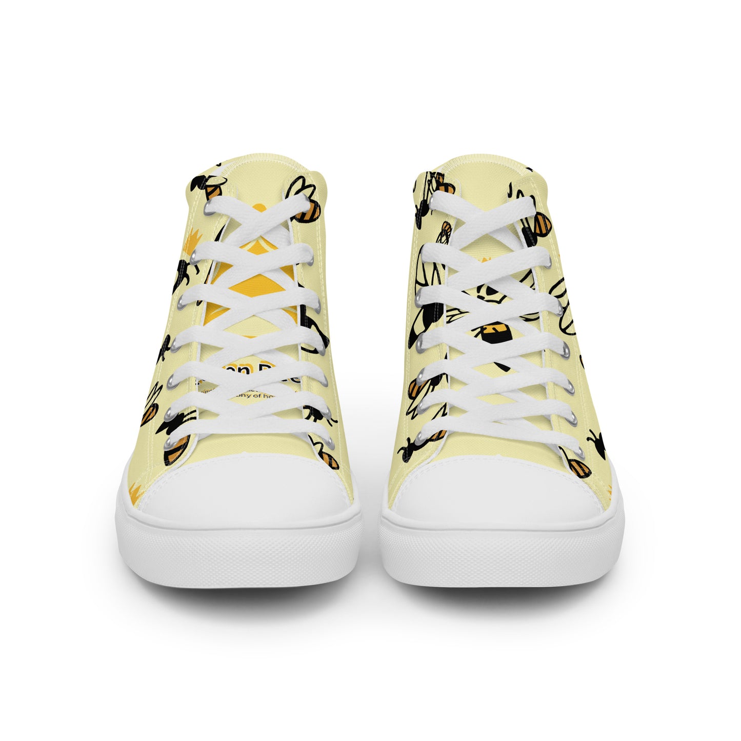 Queen Bee Women’s high top canvas shoes