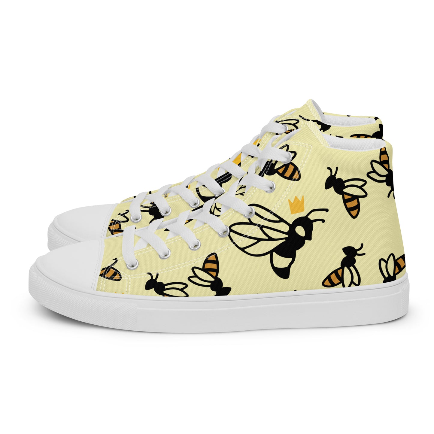 Queen Bee Women’s high top canvas shoes