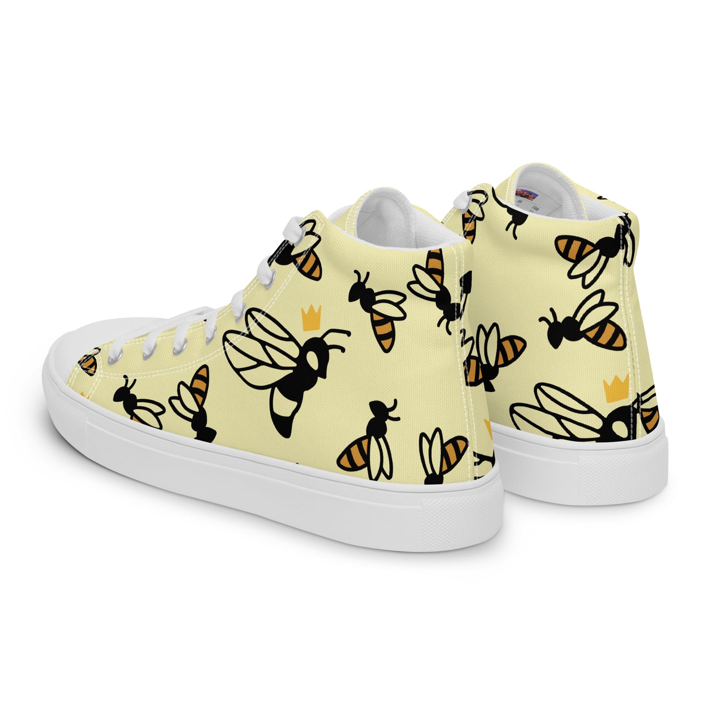 Queen Bee Women’s high top canvas shoes