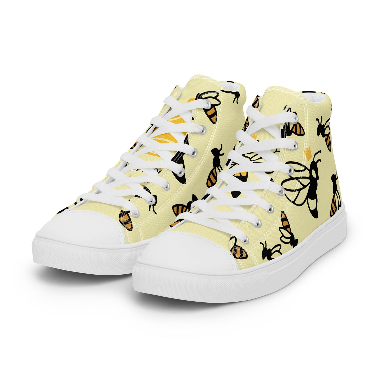 Queen Bee Women’s high top canvas shoes