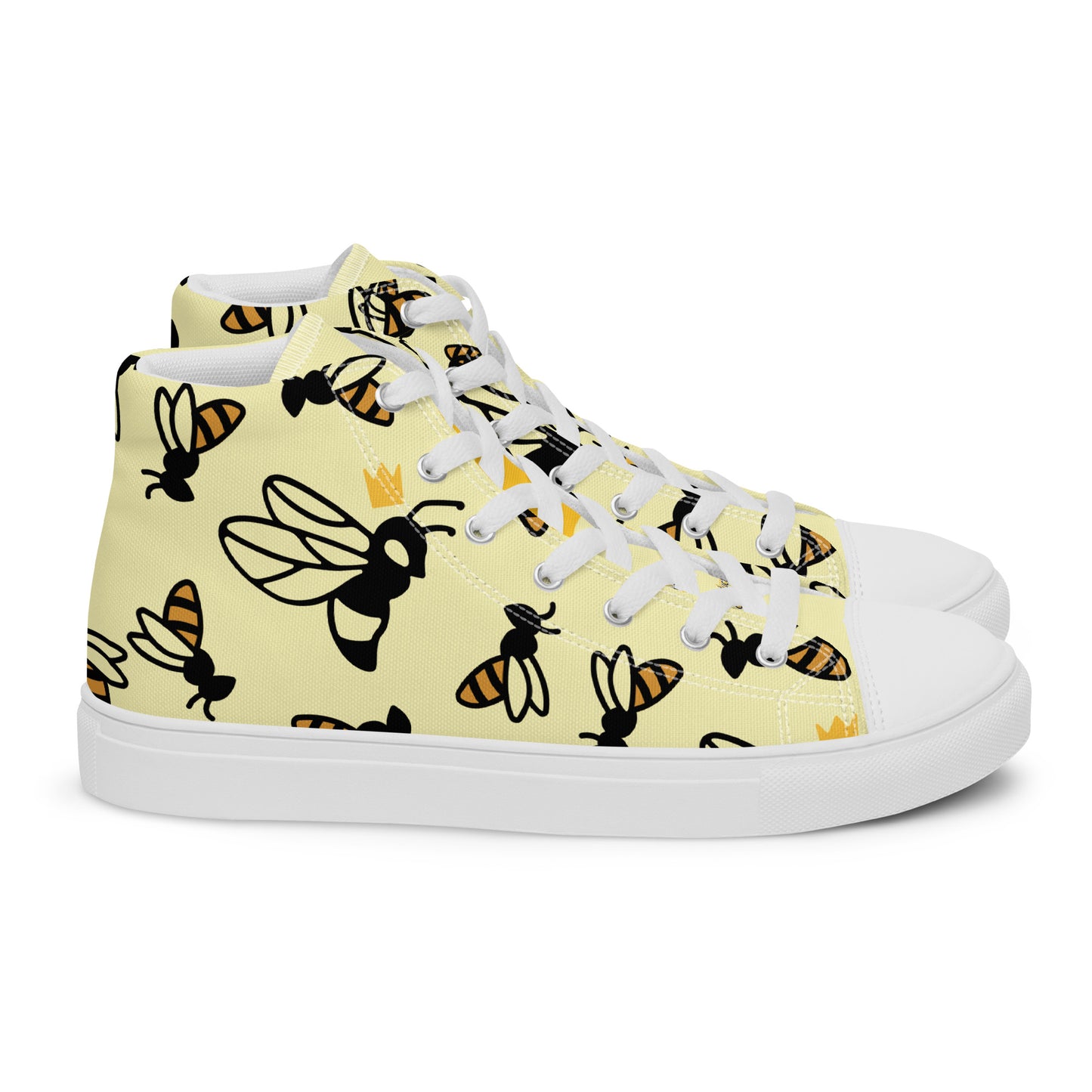 Queen Bee Women’s high top canvas shoes