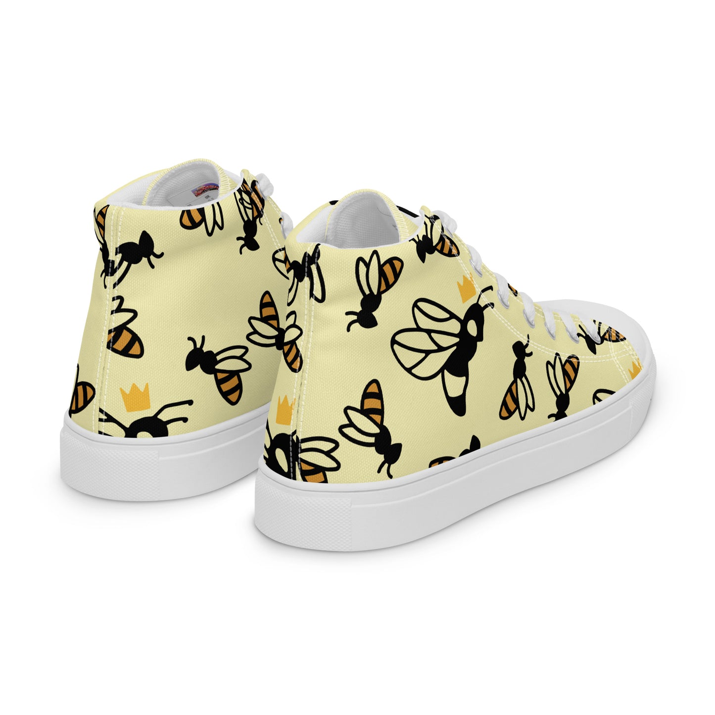 Queen Bee Women’s high top canvas shoes