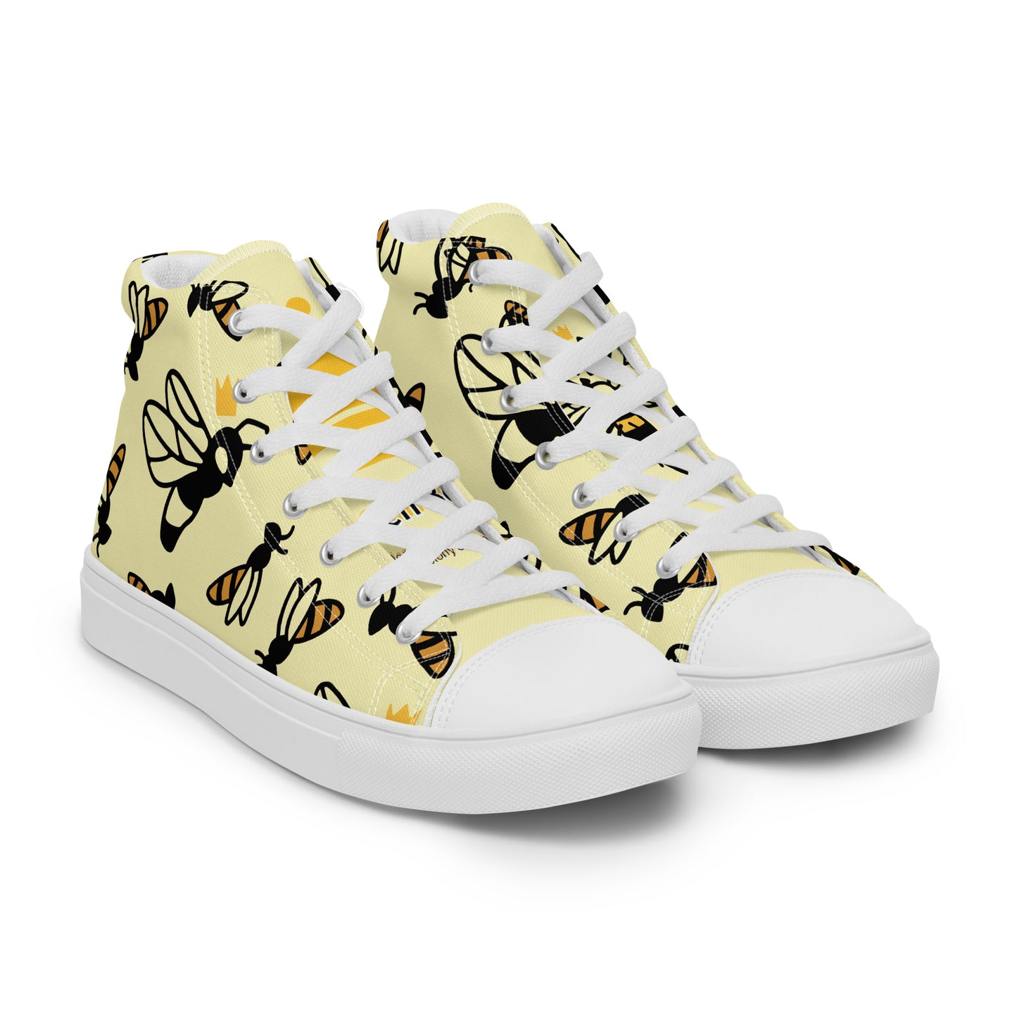 Queen Bee Women’s high top canvas shoes