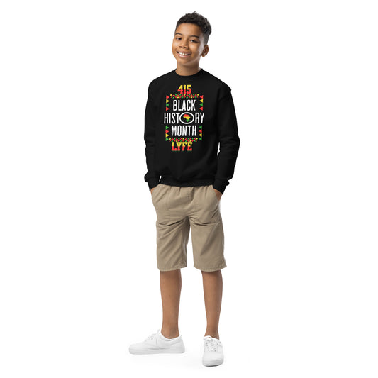 black History Month Youth crewneck sweatshirt